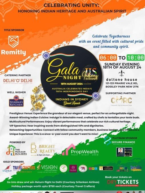 A Night to Remember: Indians in Sydney Gala Event Celebrates Community and Culture