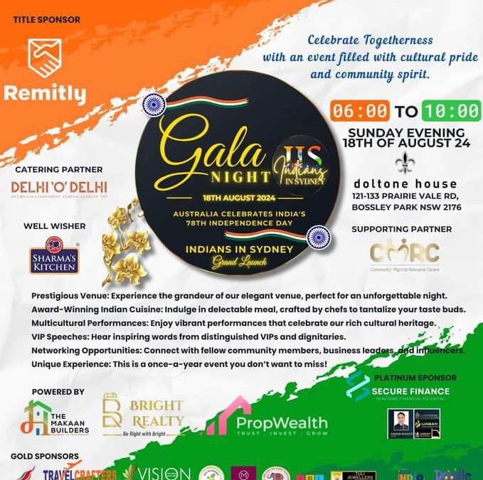 Celebrating Unity and Cultural Richness: The Indians in Sydney Gala Event