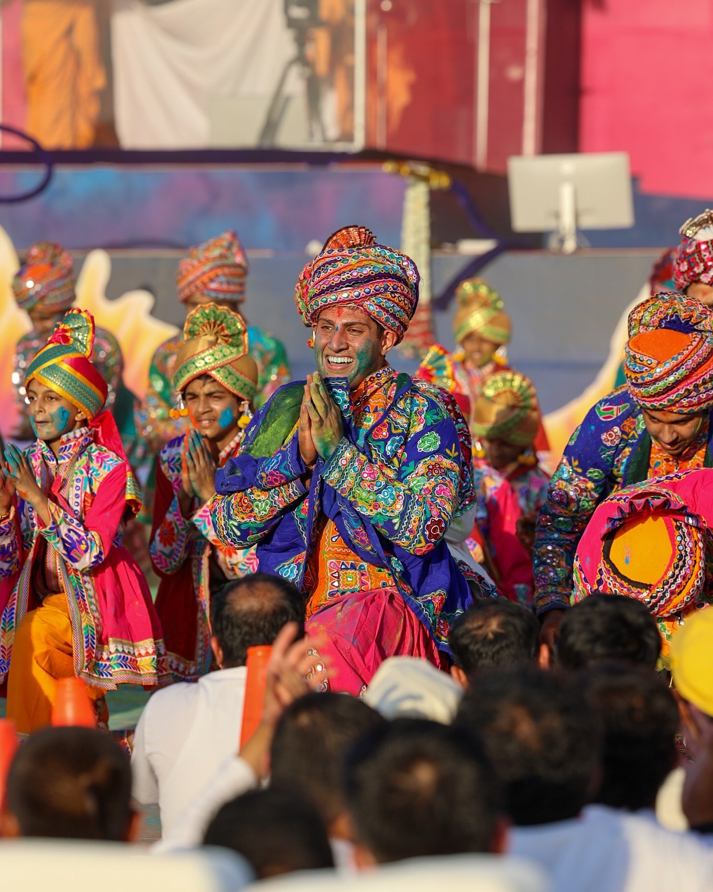 May be an image of 5 people and text